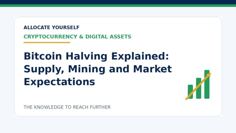 Bitcoin Halving Explained: Supply, Mining and Market Expectations — Allocate Yourself investment education