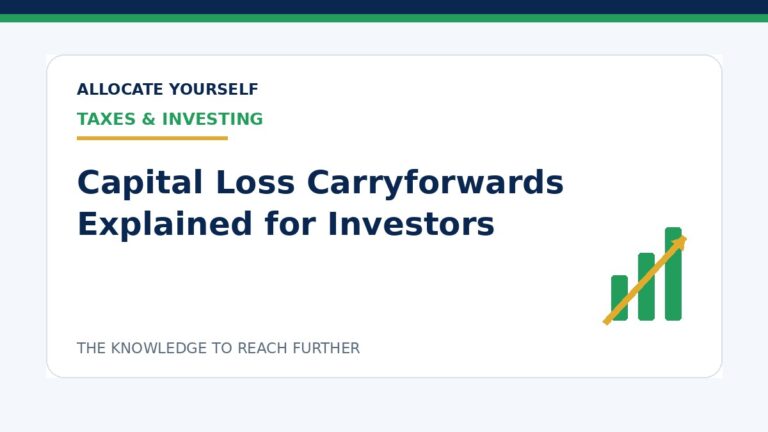 Capital Loss Carryforwards Explained for Investors — Allocate Yourself investment education