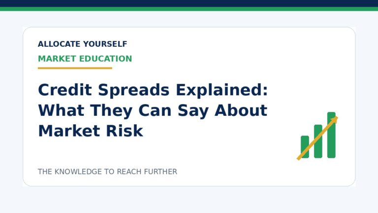 Credit Spreads Explained: What They Can Say About Market Risk — Allocate Yourself investment education