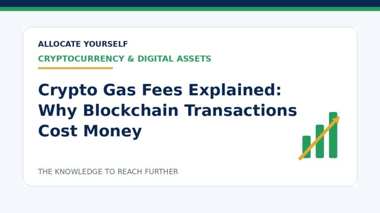 Crypto Gas Fees Explained: Why Blockchain Transactions Cost Money — Allocate Yourself investment education