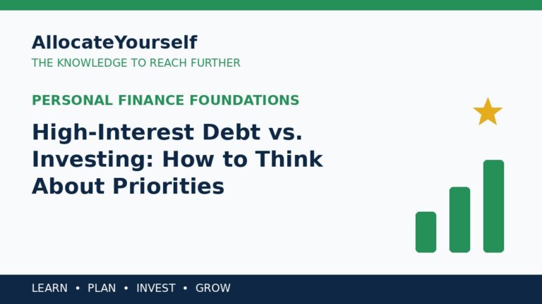 High-Interest Debt vs. Investing: How to Think About Priorities — Allocate Yourself investment education