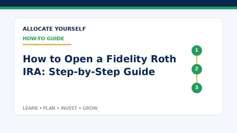 How to Open a Fidelity Roth IRA: Step-by-Step Guide — Allocate Yourself How-To Guide