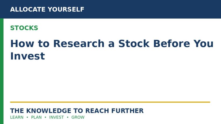 How to Research a Stock Before You Invest — Allocate Yourself stock investing education