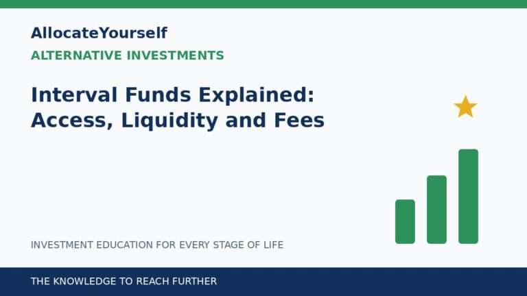 Interval Funds Explained: Access, Liquidity and Fees — Allocate Yourself investment education