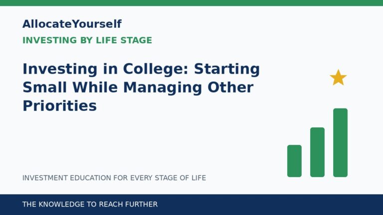 Investing in College: Starting Small While Managing Other Priorities — Allocate Yourself investment education