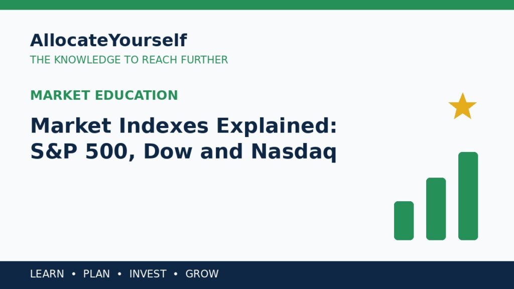 Market Indexes Explained: S&P 500, Dow and Nasdaq — Allocate Yourself investment education