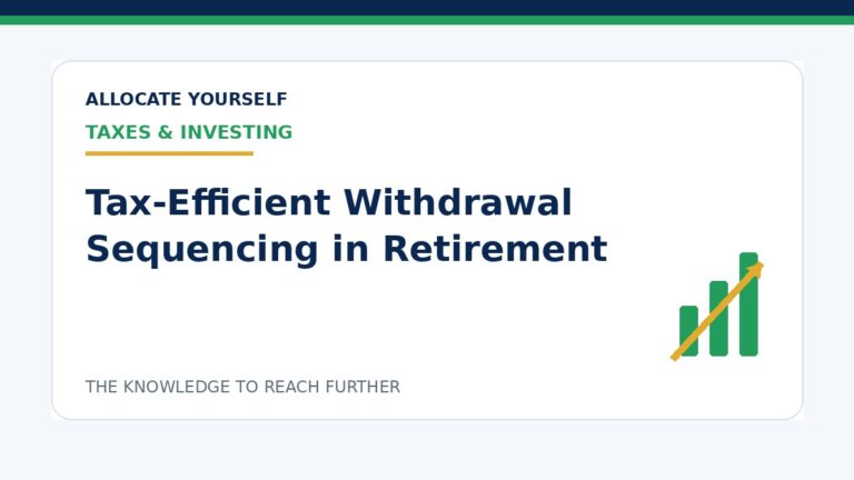 Tax-Efficient Withdrawal Sequencing in Retirement — Allocate Yourself investment education